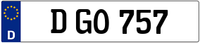 Trailer License Plate